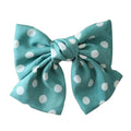 Vintage Blue Dots Bowknot Hair Clip