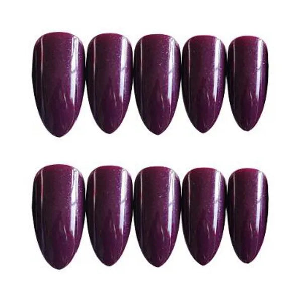 Vintage Dark Purple False Nails