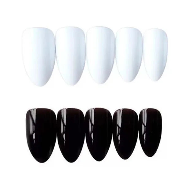 Vintage False Nails Black White