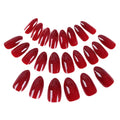 Wine Red False Nails