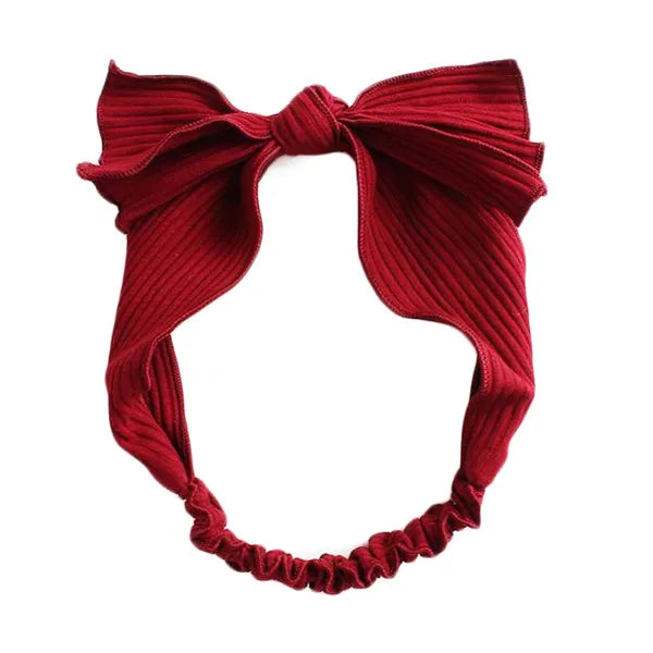 Wine Red Bowknot Hairband