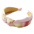 Knotted Turban Pink Yellow
