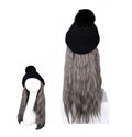 Black Knit Hat Ombre Grey