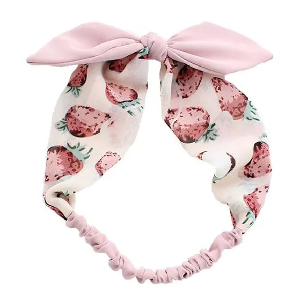 Strawberry Bowknot Headband